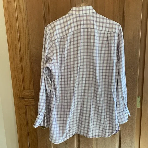 Vintage John W. Nordstrom Button Up Shirt Mens 15.5-34 Plaid Pink Black - Picture 2 of 14